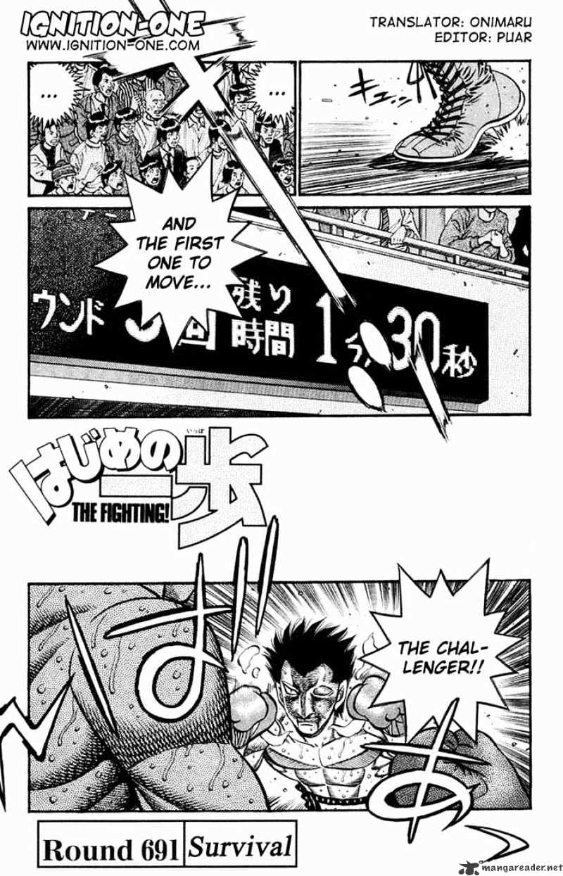 Hajime no Ippo: Fighting Spirit, Chapter 691 image 01